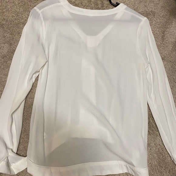 White Long Sleeve Blouse - Picture 3 of 3